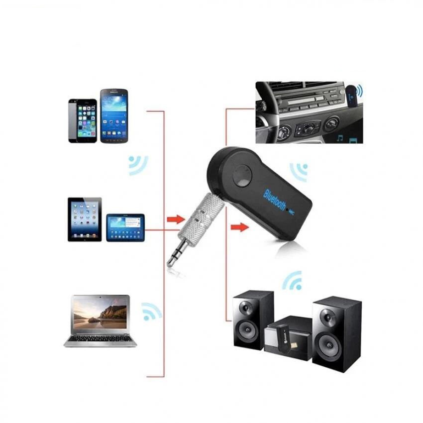 Schwarz AUX-Audioempfänger für Autos Bluetooth 3,5-mm-Stereo-Musikempfänger kabellos Newin Star Kfz-Zubehör