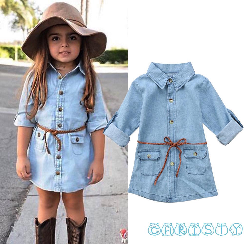 kids denim dress