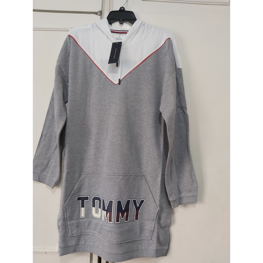 tommy hilfiger hooded sweatshirt dress