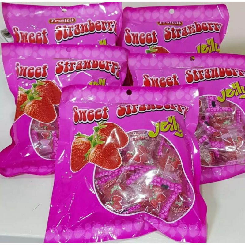 Fruittis Sweet Strawberry Jelly 30s 5bags Shopee Philippines 7630