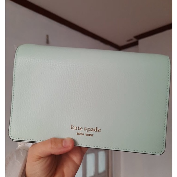 kate spade + SPENCER CHAIN WALLET (CRYSTAL BLUE) + blue + chain wallet |  Shopee Philippines