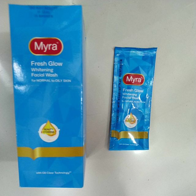 myra e fresh glow facial wash