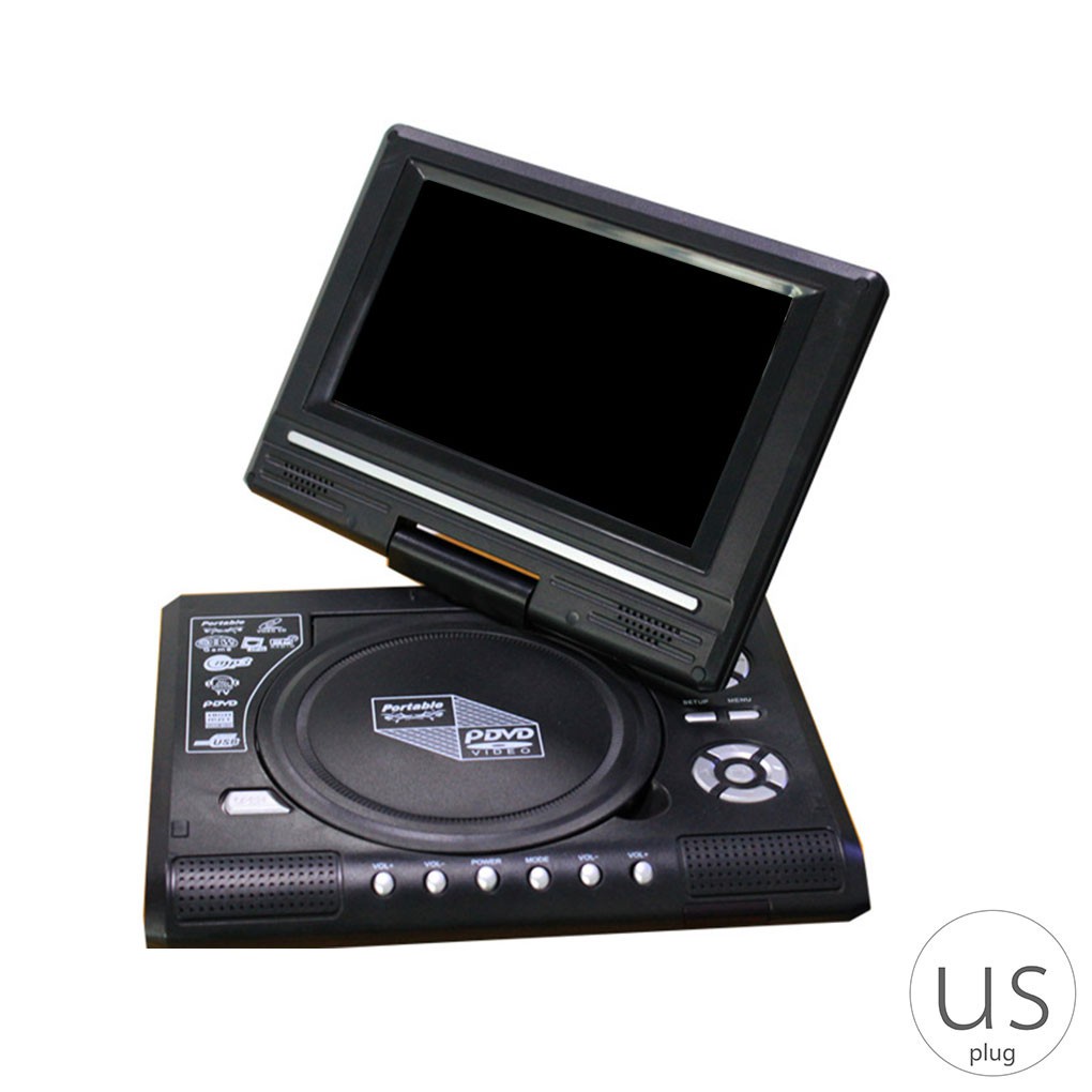 COD!!! Portable DVD Player 270 Degree Rotation Screen HD Video Player