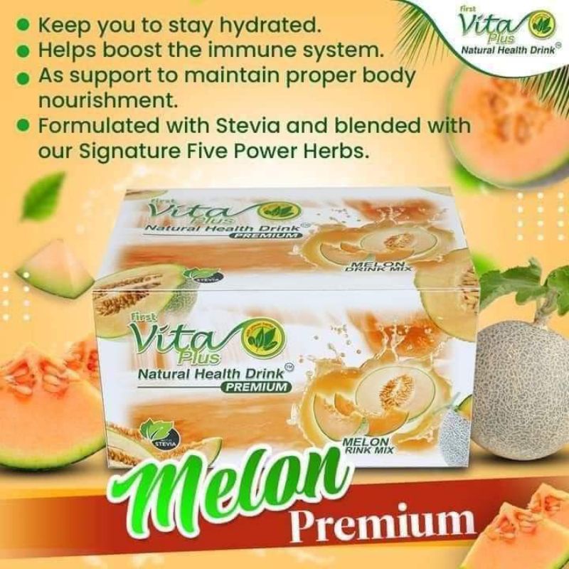 First Vitaplus Melon Premium 100 authentic sweetened with Stevia