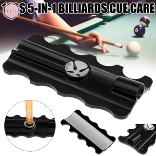 5 in 1 Pool Cue Tip Tool Billiard Snooker Shaft Burnisher/Scuffer/Shaper 