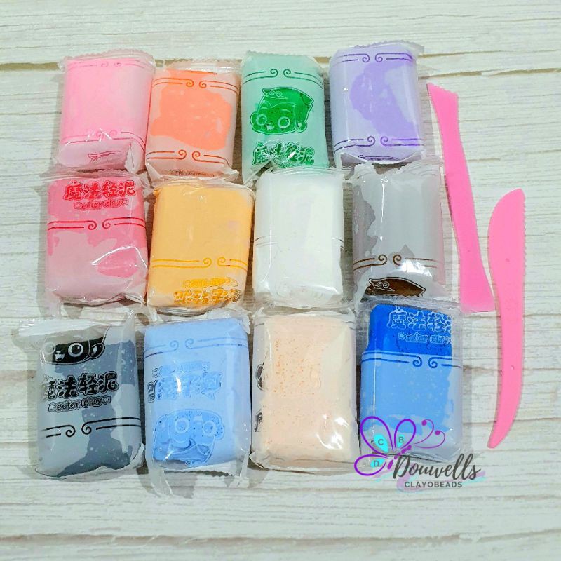 12pcs Ultralight Air Dry Clay Super Lightweight Air Dry Clay Set