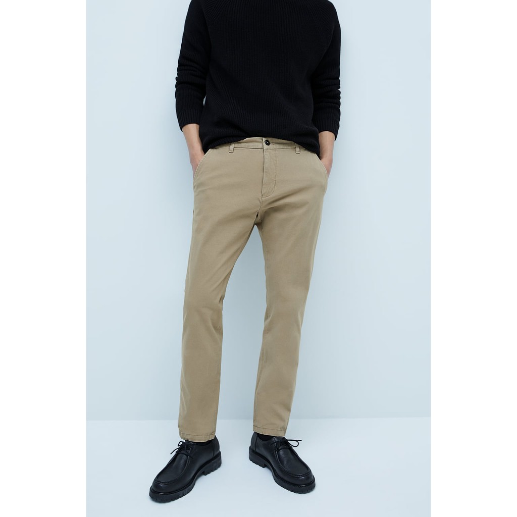 zara mens black trousers