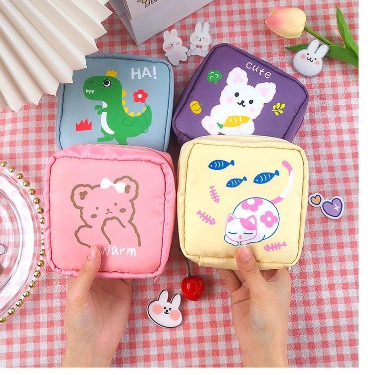 Wallet Sanitary Napkins Menstruation POUCH Storage SOFTEX TISSUE ...