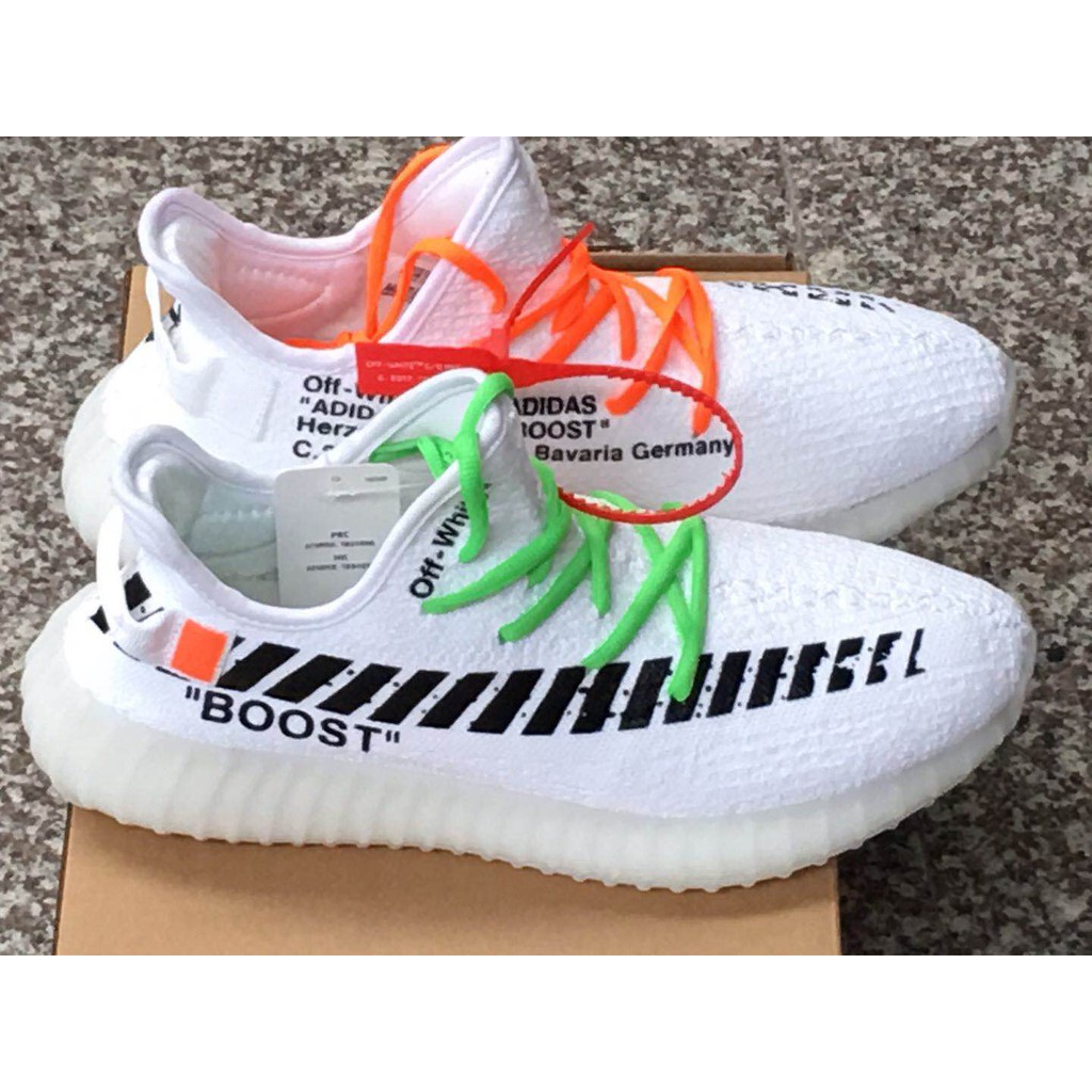 yeezy white green