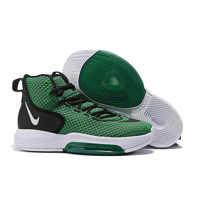green and black nike shoes