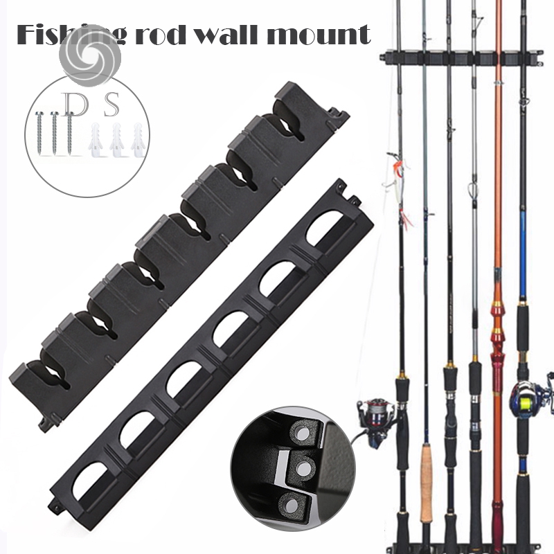 wall mounted fishing pole holder
