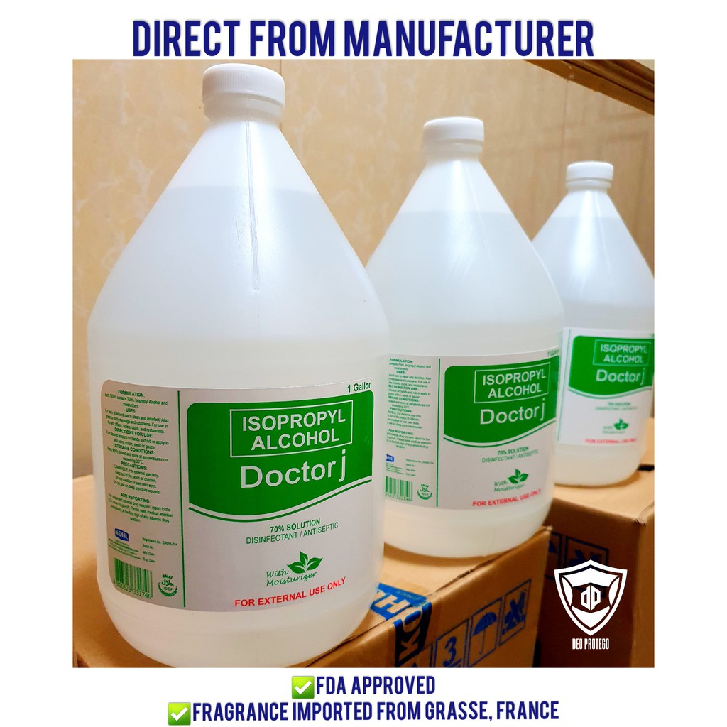 Doctor J 70 Isopropyl Alcohol 1 Gallon Shopee Philippines