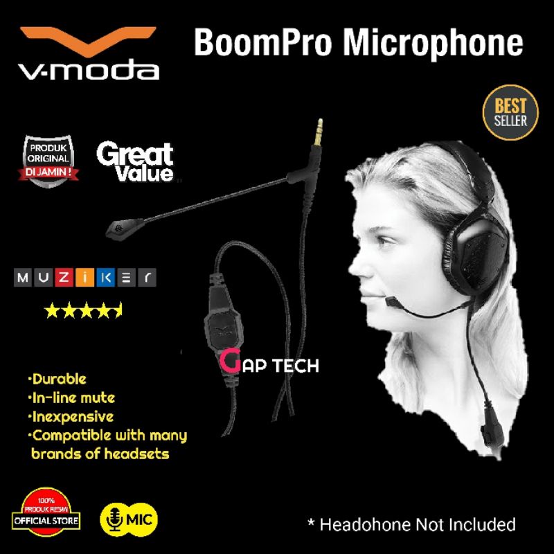 Gå tilbage alias Læge V MODA Boompro / Boom Pro / Boompro X / Boom Pro X Microphone Cable  Original | Shopee Philippines