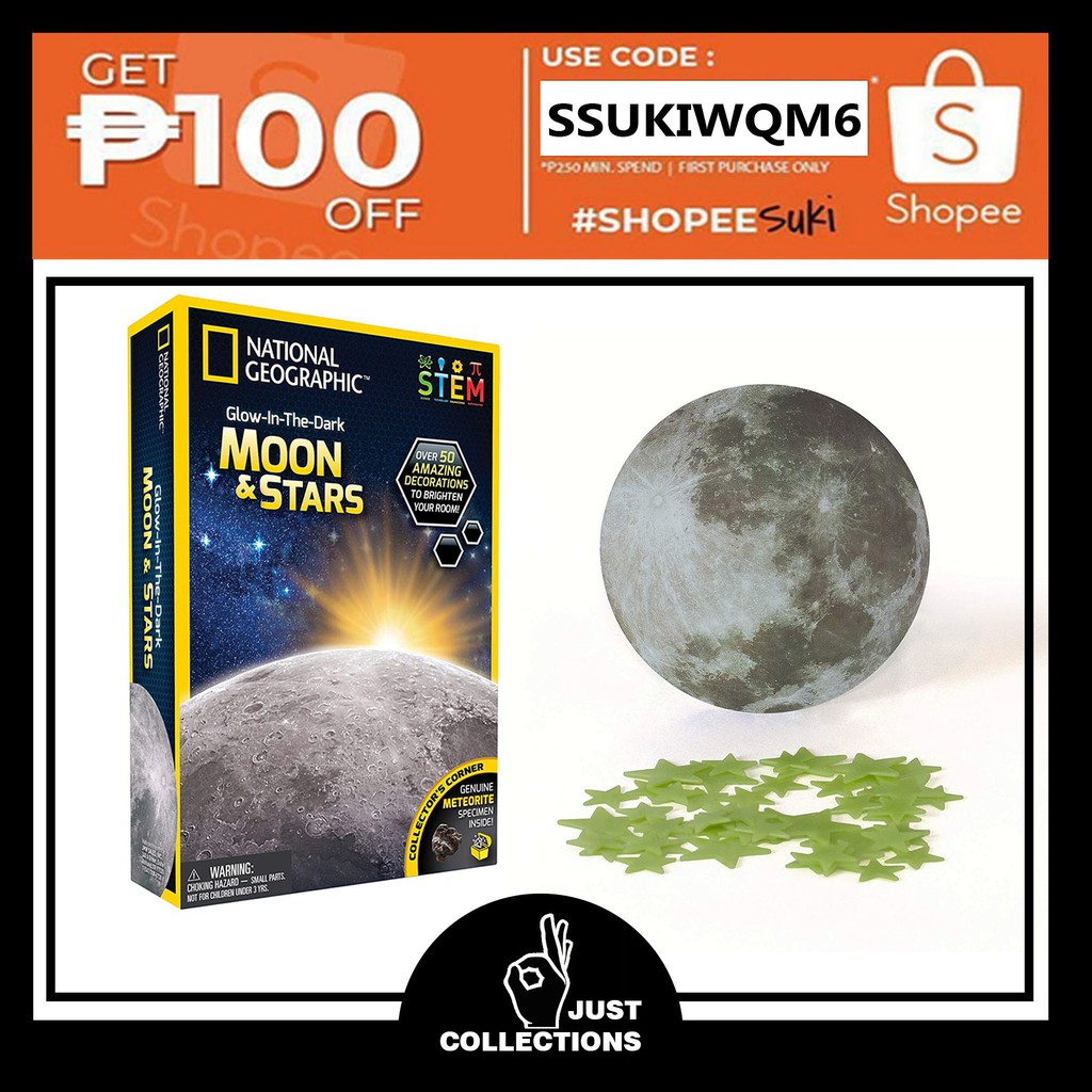 National Geographic Glow In The Dark Moon And Stars