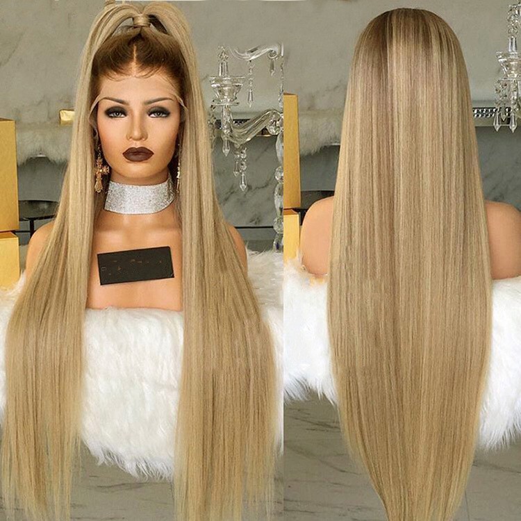 long blonde hair wig