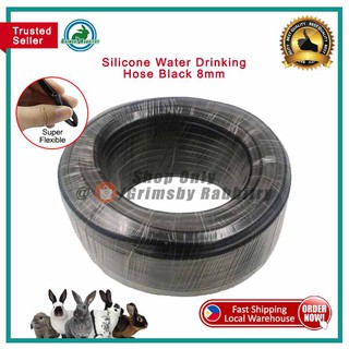Silicone Black Rabbit Water Drinker Hose for Automatic Drinking System of Rabbit Cage | 50 Meters