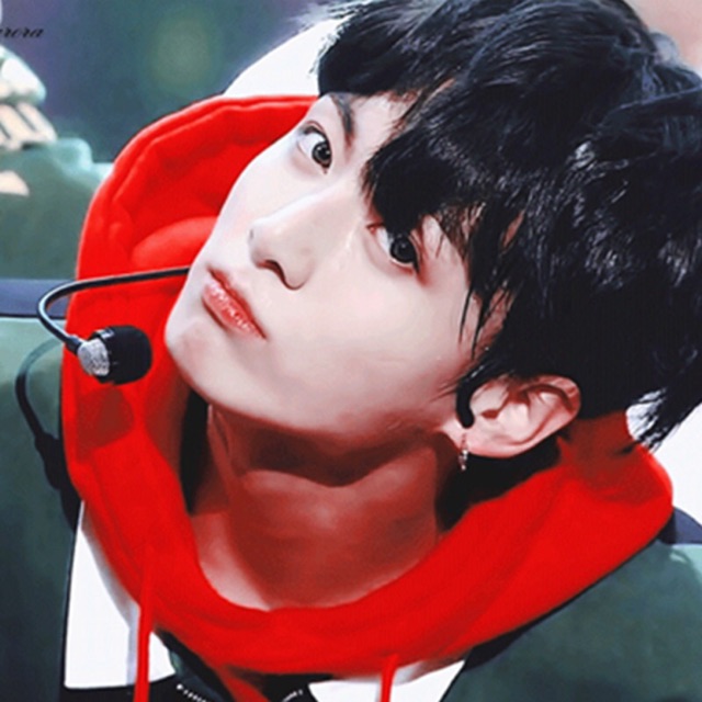 jungkook red hoodie