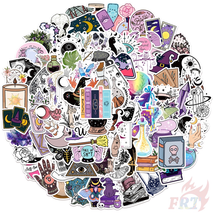 100Pcs/Set Punk Boho Gothic Art Series A Mixed Graffiti Stickers DIY ...