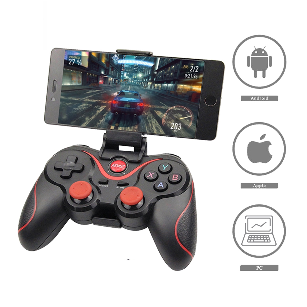 X3 Bluetooth Game Controller Wireless Gamepad With Stand Supports IOS