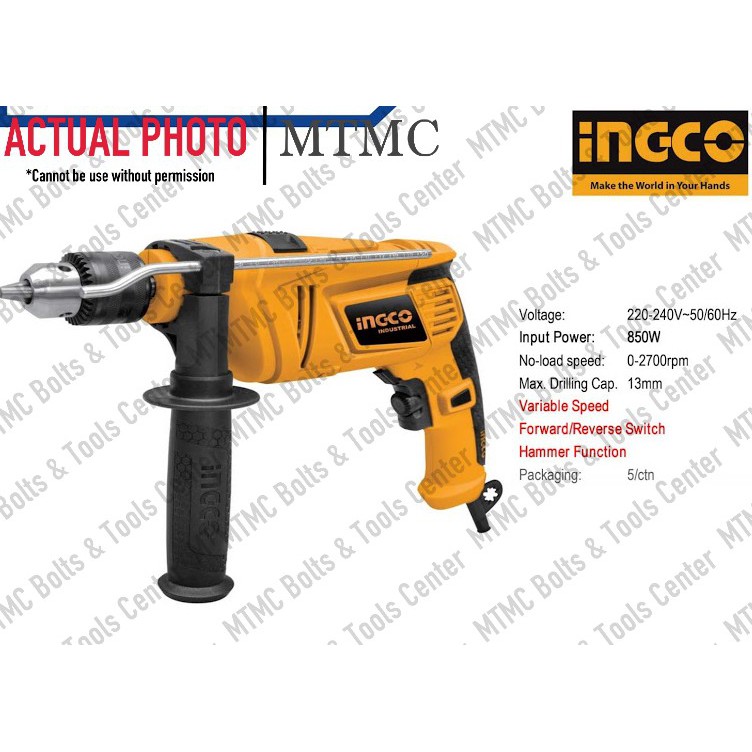 INGCO Impact Drill 650W, 850W 100 Original Shopee Philippines