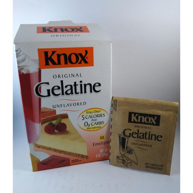 Knox Original Gelatine Unflavored Single Sachet Shopee Philippines