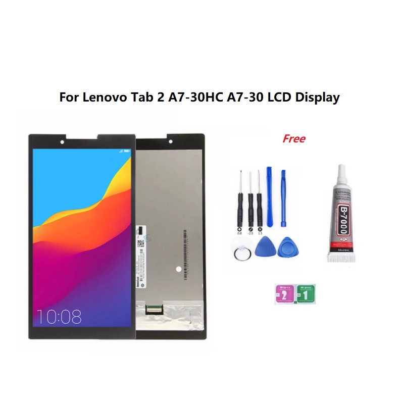 For Lenovo Tab 2 A7-30HC A7-30 LCD Display Touch Glass Screen Digitizer Assembly 