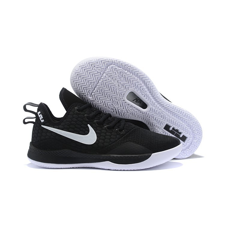lebron shoes black and white