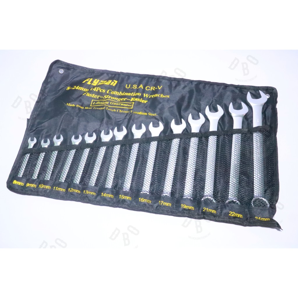 Flyman Open End / Box Combination Wrench Set 14 Pcs. Shopee Philippines