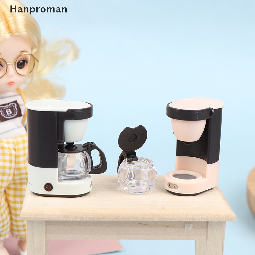 4Pcs Dollhouse Mini 1:12 Coffee Maker Kitchen Manchine Life Scene Supplies Decor
