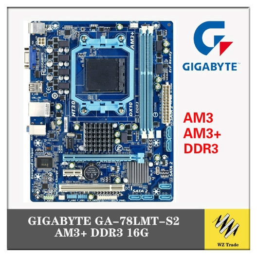 WZ Gigabyte GA78LMTS2 Motherboard For AMD 760G DDR3 USB2.0 16G Socket