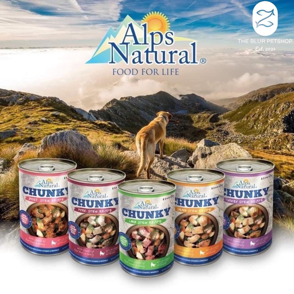 415g Alps Natural Chunky Stew Recipe Dog Can Wet Food Shopee Philippines