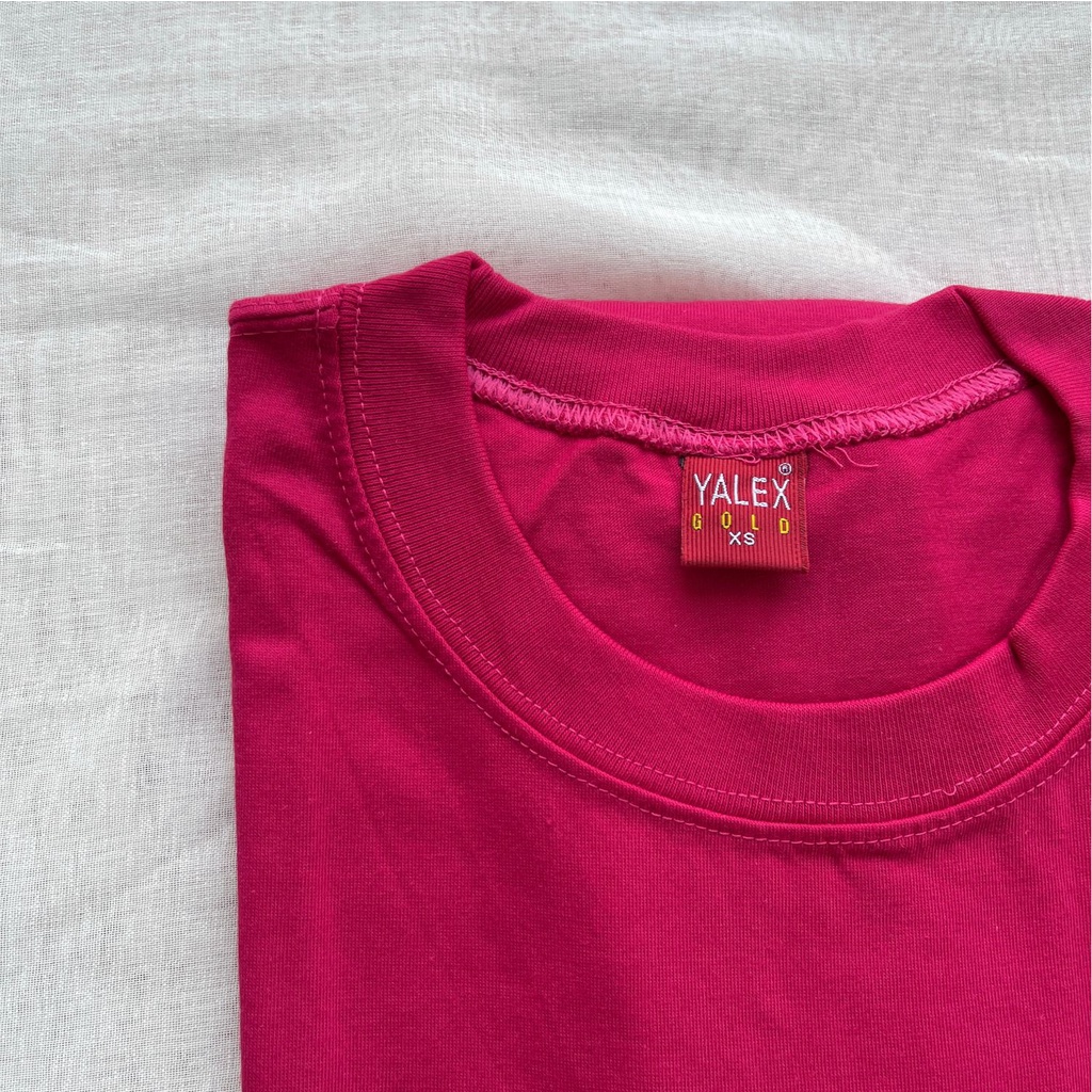 cod-fuchsia-pink-yalex-round-neck-plain-shirt-kids-adult-upto-big