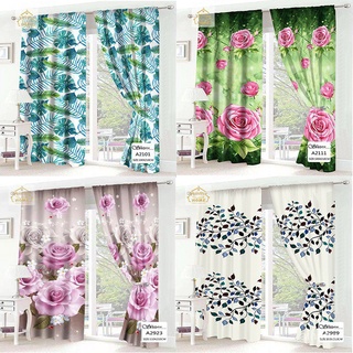 Pink elegance 1PC New Curtina 110x210cm Design Curtain For Window Door Room Home Decoration(No Ring) #6