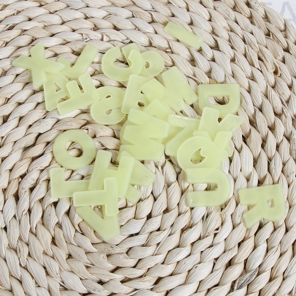 Fluorescent Alphabet 26 Letters Home Decor Wall Stickers Glow In