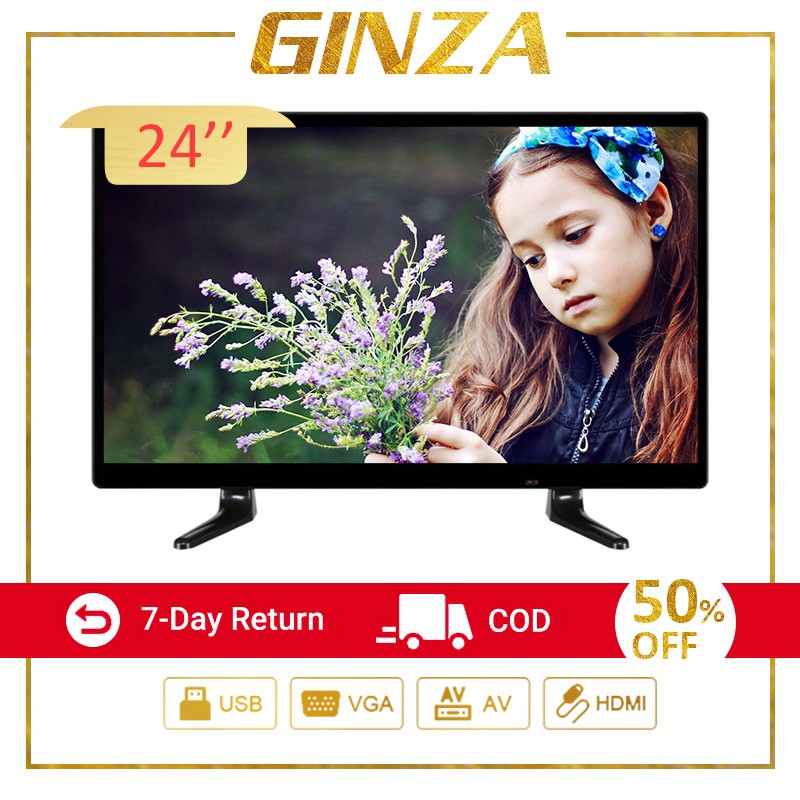 [Ready Stock] GINZA 24 inch LED TV flatscreen TV Not smart TV presyo
