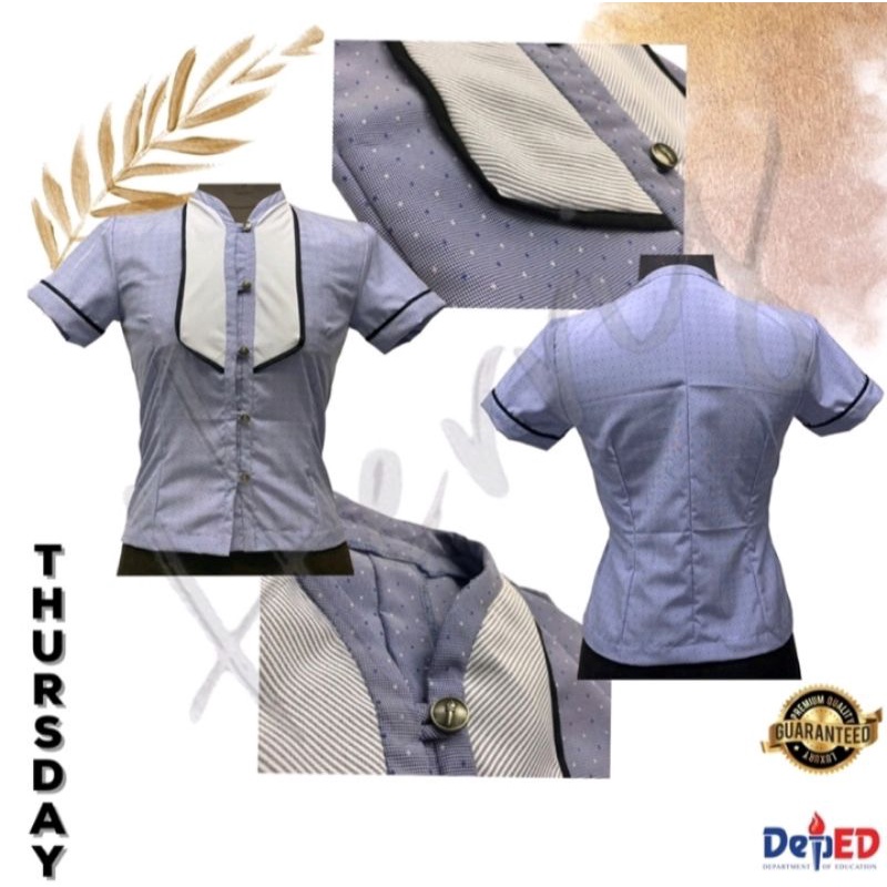 DEPED uniform 2022 thursday only set | Shopee Philippines