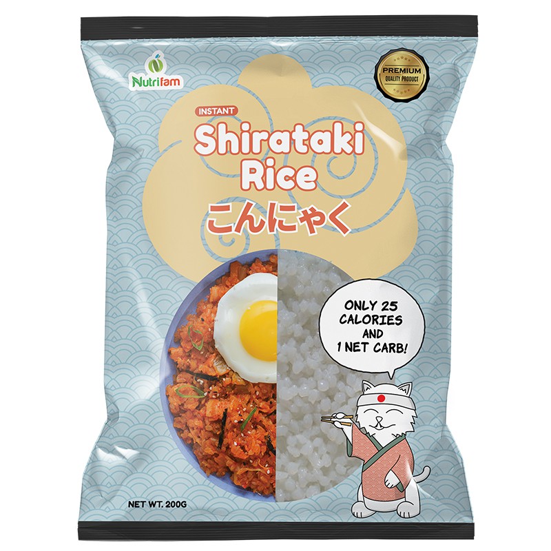 Nutrifam Instant Shirataki Rice 200g | Shopee Philippines