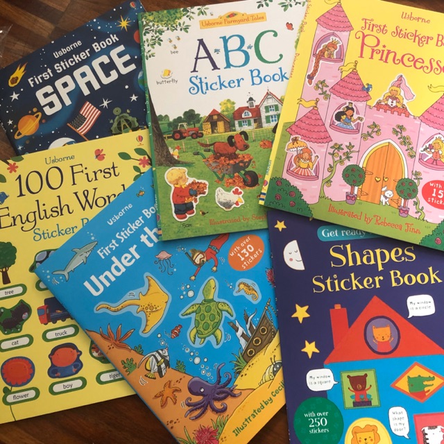 Usborne Sticker Books Childrens books kids books 0-5 years ...