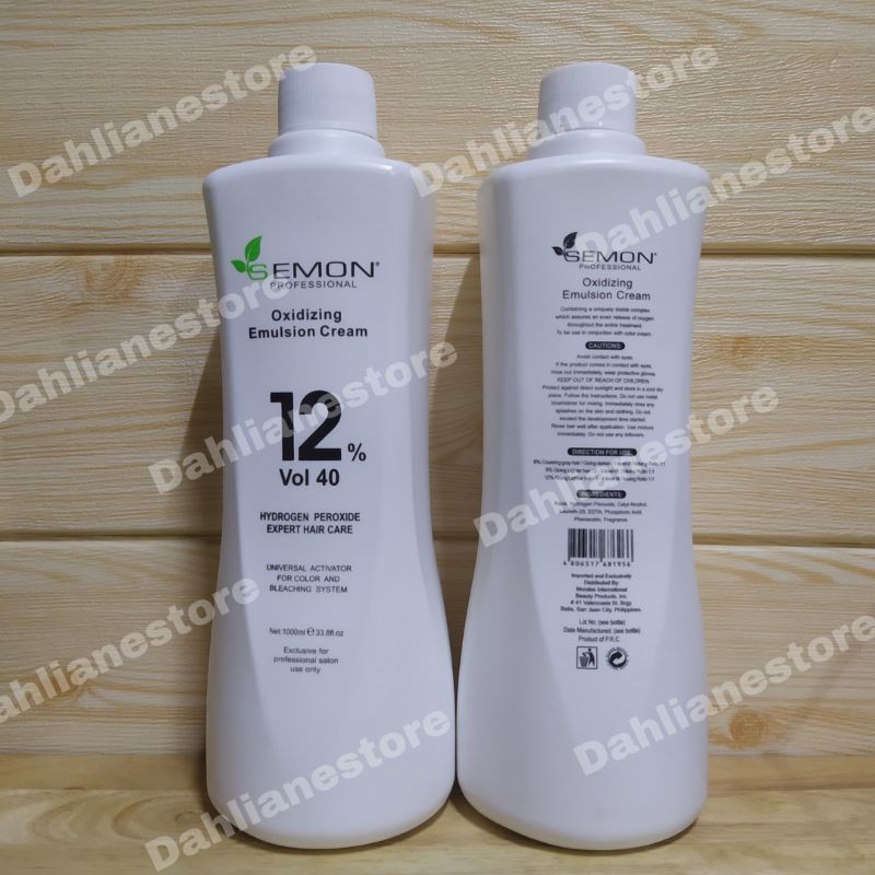 Semon Oxidizing Cream Hair color Developer 40 vol 12% | Shopee Philippines