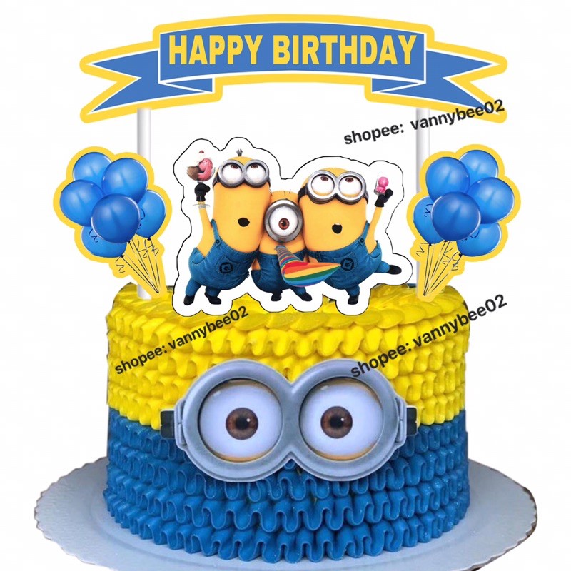 Minions Minion Cake And Cupcake Topper Shopee Philippines