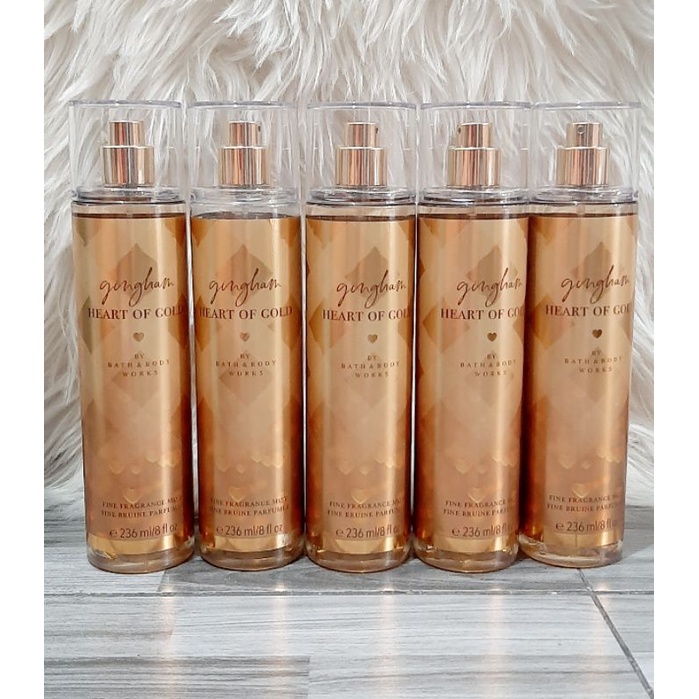 Bath and body works Gingham Heart of gold 236ml fine fragrance mist