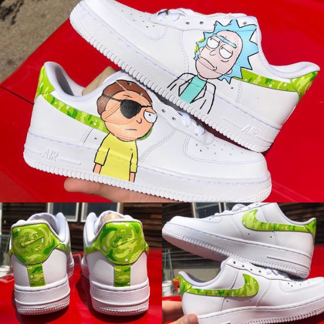 rick and morty nike air force 1