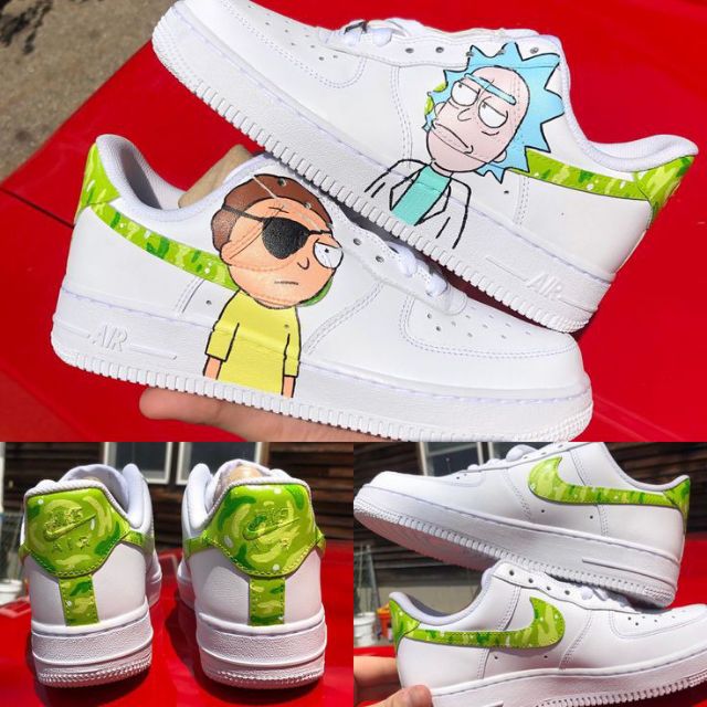 nike air force 1 rick and morty