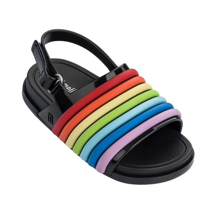 children's rainbow flip flops