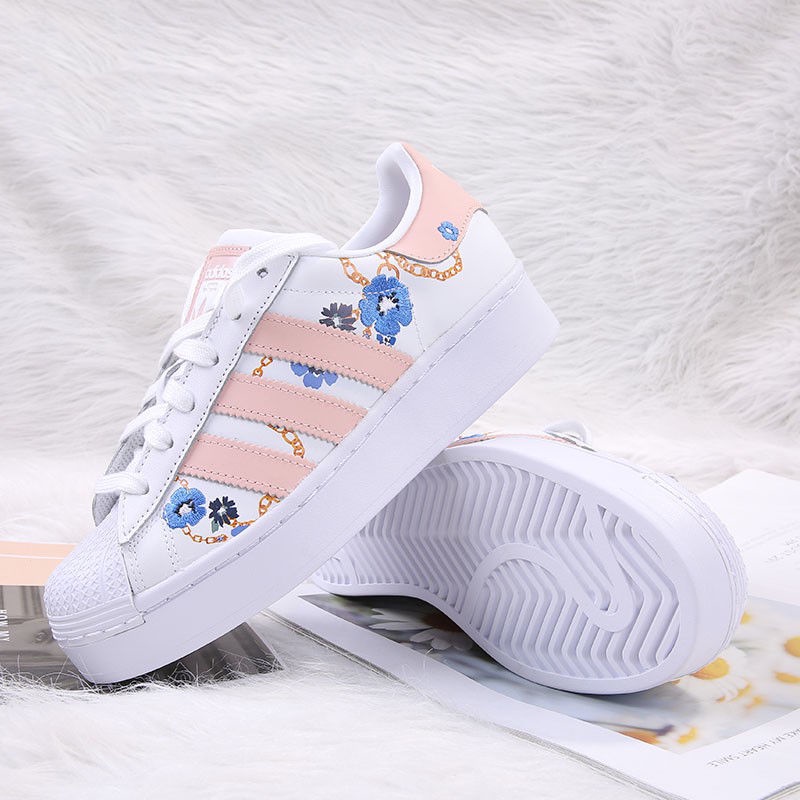 Adidas Clover, Yang Mi, Song Yanfei, the same thick-soled shell-toe casual  sneakers FW2547 | Shopee Philippines