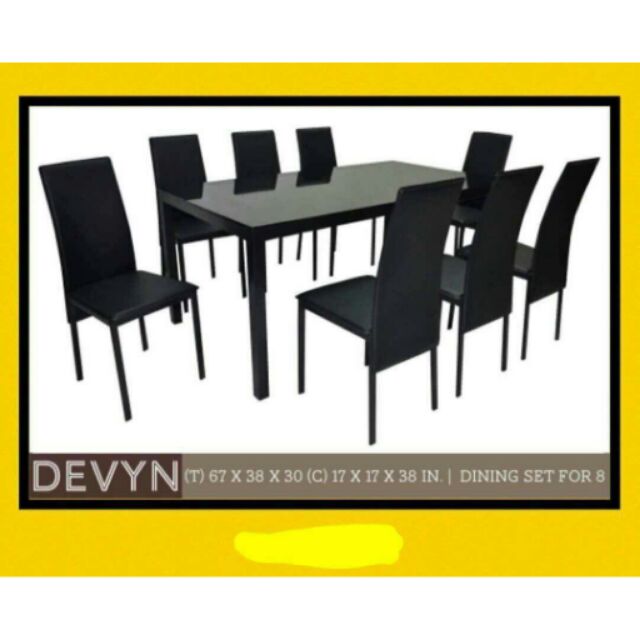 Dining Table 8 Seaters Tempered Glass, Glass Top Dining Table For 8