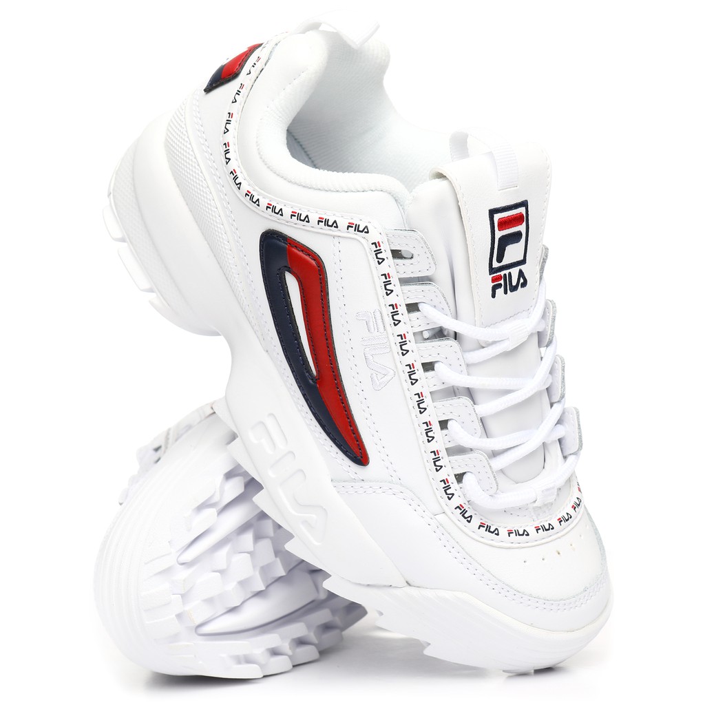 fila disruptor 2 red and white