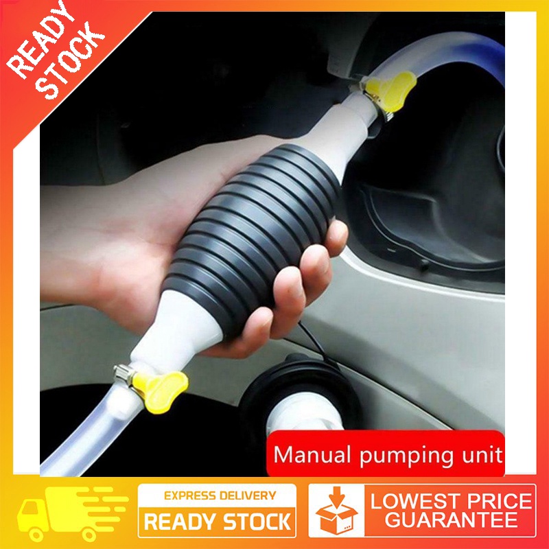 Universal Self priming oil pump Siphon Hose Oil Car Manual Fuel Tank