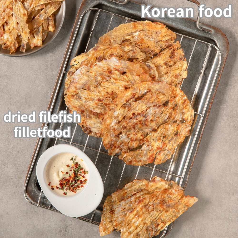 Dried Snacks Korean food Delicious dried filefish fillet Shopee