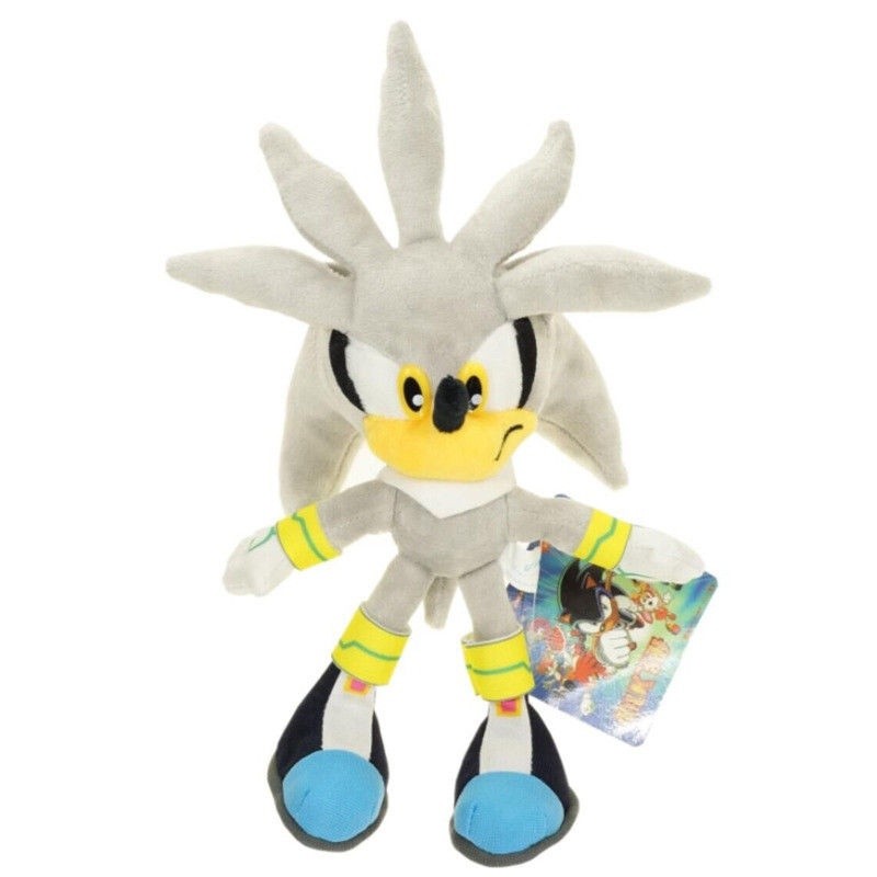 silver the hedgehog plush